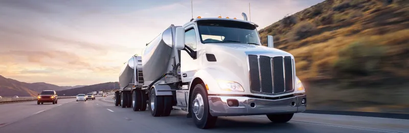 Heavy truck on the road